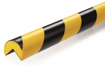 Ochranný profil na hrany, magnetický, DURABLE "E25R", žltý-čierny