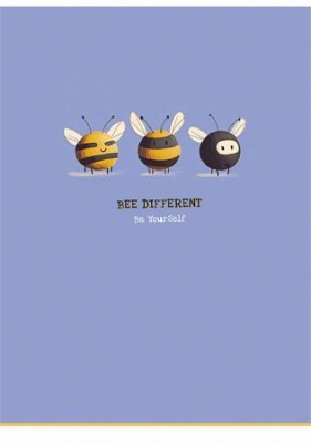 Zošit, A4, štvorčekový, 40 listov, SHKOLYARYK, "Bee different", mix