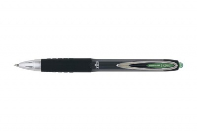 Gélové pero, 0,4 mm, stláčací mechanizmus, UNI 'UMN-207E Signo', zelená