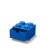 Úložný box na stôl, zásuvkový, LEGO "Brick 2x2", modrý