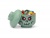 Úložný box, malý, hlava, LEGO, Green Skeleton
